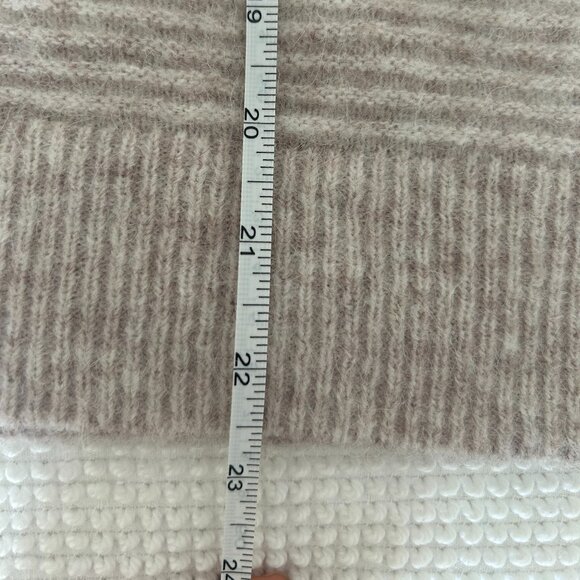 Madewell Pointelle Collar Button-Up Alpaca Cardigan Sweater Oat Women’s Size XL - Picture 5 of 12